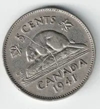 Canadian 1941 Nickel My Store