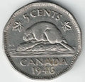 Canadian 1946 Nickel My Store