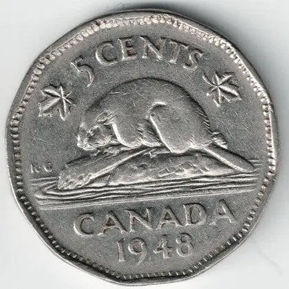 Canadian 1948 Nickel My Store