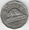 Canadian 1950 Nickel My Store