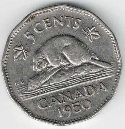 Canadian 1950 Nickel My Store