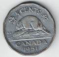 Canadian 1951 Nickel My Store