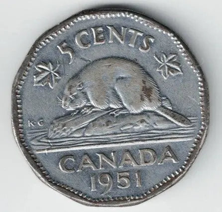 Canadian 1951 Nickel My Store