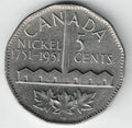 Canadian 1951 Nickel ( Refinery ) My Store