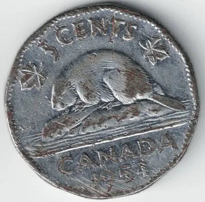 Canadian 1954 Nickel My Store