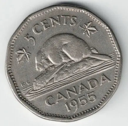 Canadian 1955 Nickel My Store