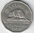 Canadian 1959 Nickel My Store