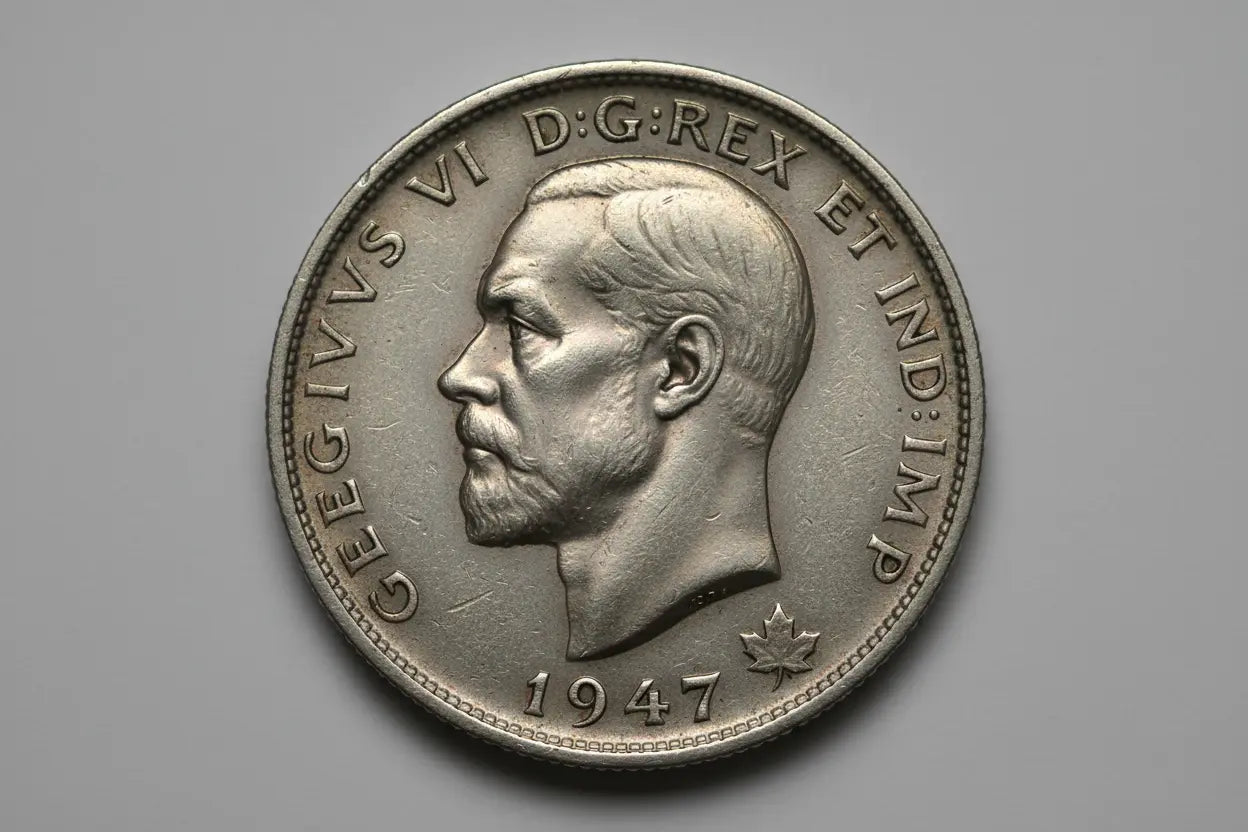 1947 Canadian Maple Leaf Nickel